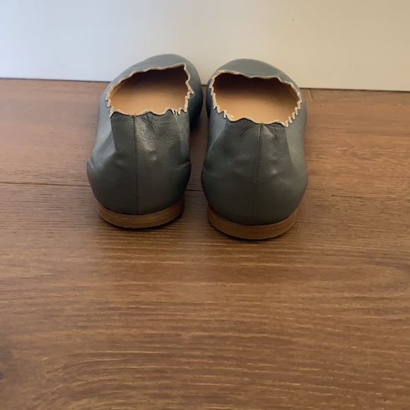 Chloe grey scalloped edge flats. - Picture 5 of 7